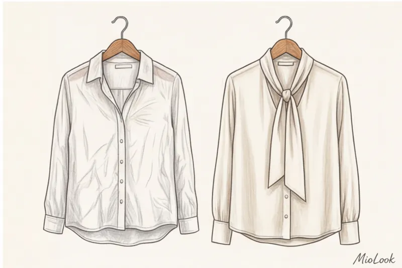 Закрытые блузки и рубашки: идеальный верх для строгого дресс-кода - 9