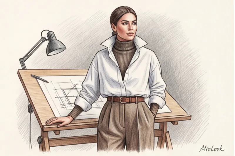 Зимний гардероб для креативного офиса: многослойность и уют - 4