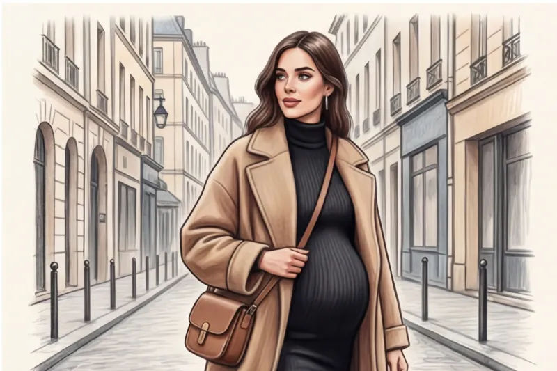 Как носить оверсайз во время беременности вместо специальных курток - 3