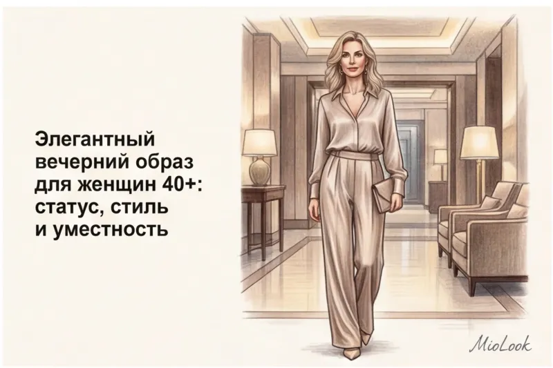 The perfect evening look for a 40-year-old woman without clichés