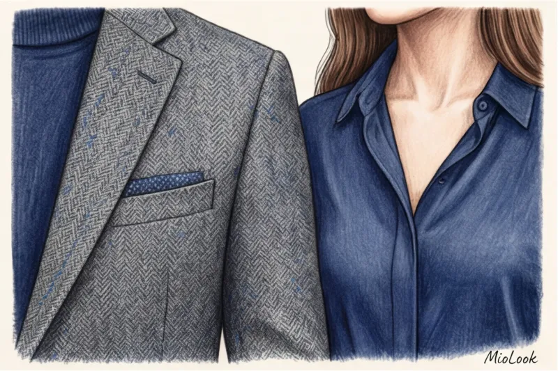 Цветовая гармония в паре: как сочетать оттенки одежды с партнером - 4