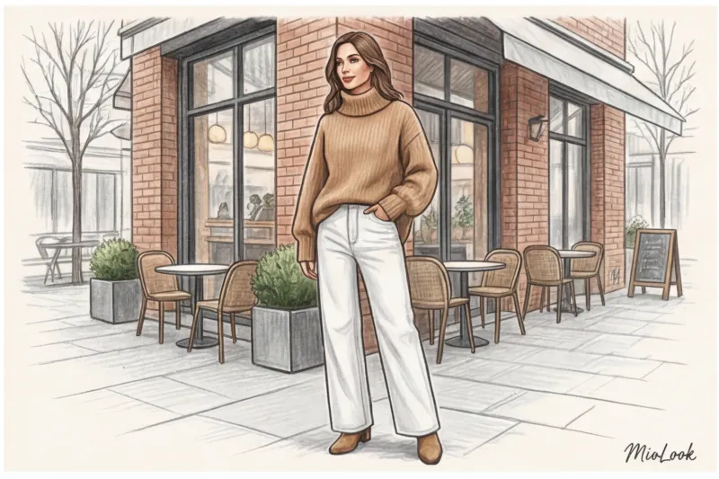 Не только синий: как стилизовать серые, белые и цветные джинсы - 8