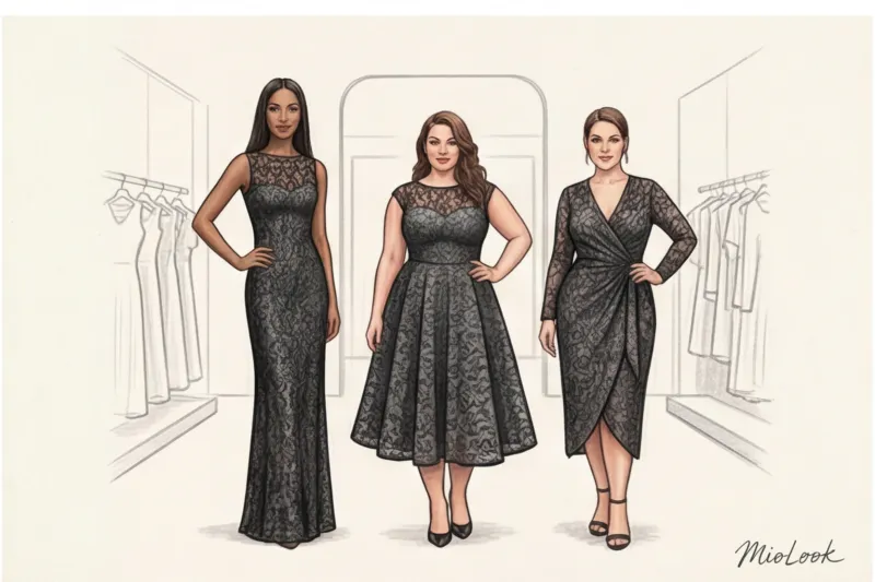 Кружевные закрытые платья: тонкая грань между скромностью и соблазном - 3