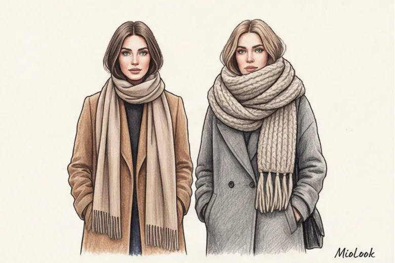 Как выбрать базовый шарф к осеннему или зимнему пальто - 4