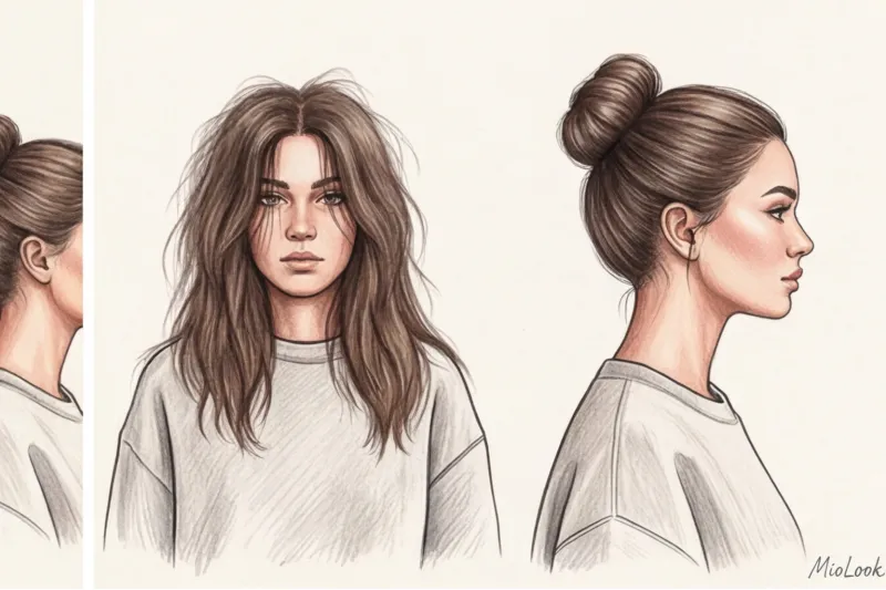 Прически под худи и оверсайз: стильные укладки для объемной одежды - 3