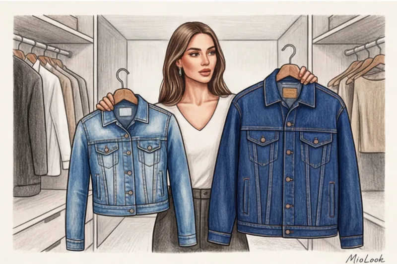 Базовая джинсовая куртка: актуальные фасоны и стильные сочетания - 8
