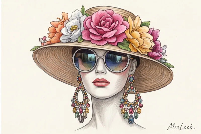 Очки, шляпа и крупные серьги: как сочетать аксессуары в портретной зоне - 6