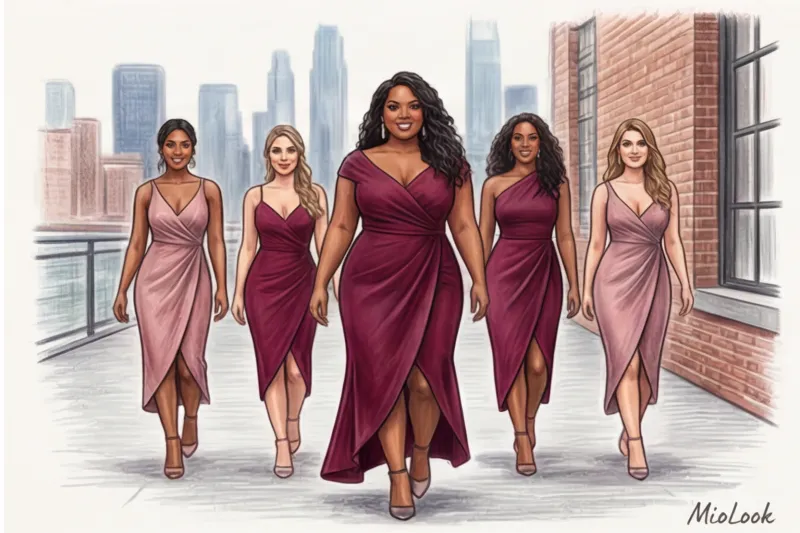 Платья для подружек невесты plus size: как выбрать идеальный наряд для полной фигуры - 6