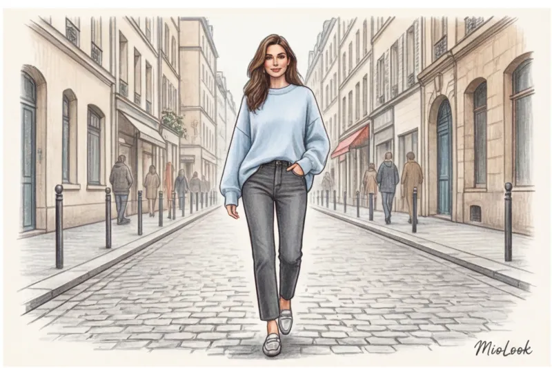 Не только синий: как стилизовать серые, белые и цветные джинсы - 1