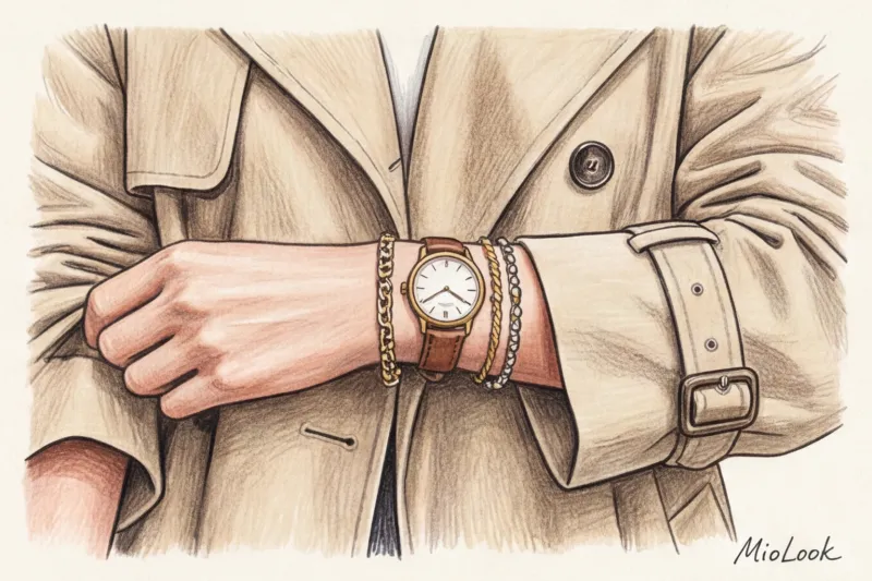 Базовые браслеты: от жестких бэнглов до тонких цепочек - 5