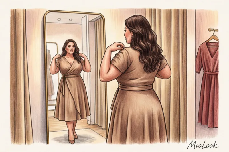 Базовые платья и юбки plus size: фасоны, которые стройнят - 5