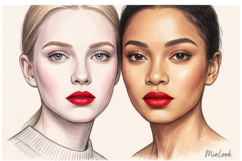 Красная помада по цветотипу: как найти свой оттенок