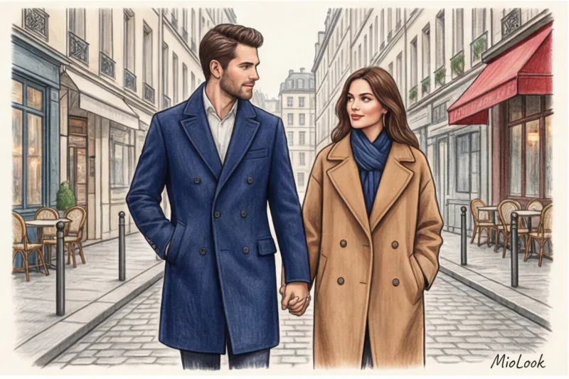 Цветовая гармония в паре: как сочетать оттенки одежды с партнером - 7