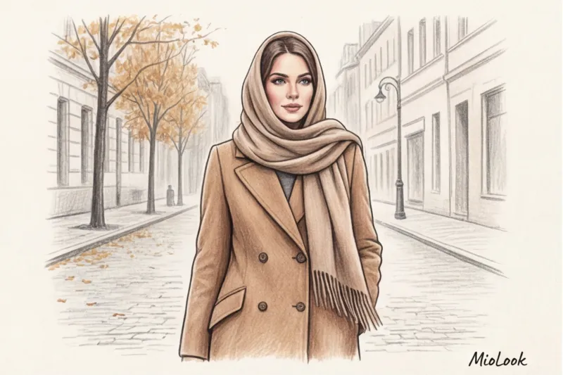 How to match a scarf to a coat: stylist tips