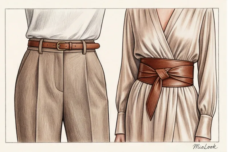 Акцент на талию: как правильно носить женские ремни и пояса - 4