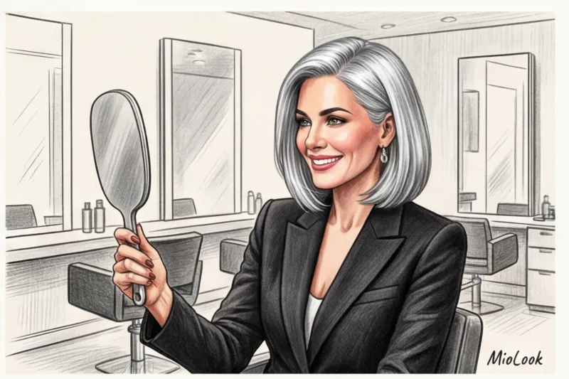 Как красиво носить седину после 35: стильные стрижки и тонирование - 6