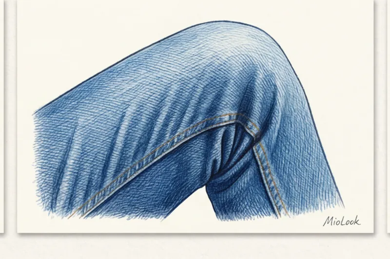 Как выбрать качественные джинсы, которые не вытянутся на коленях - 8