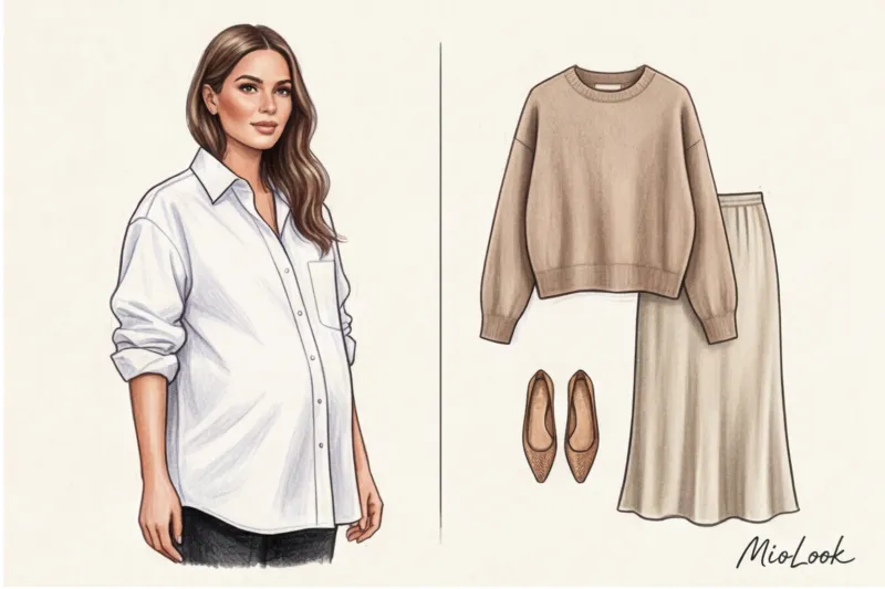 Жизнь без «беременных» отделов: как носить обычные вещи все 9 месяцев - 3