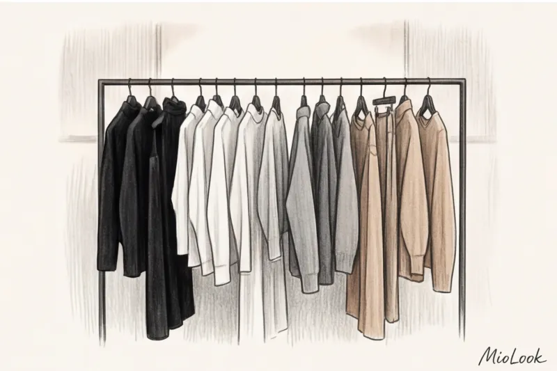 Сочетание базовых цветов: черный, белый, серый и бежевый - 8