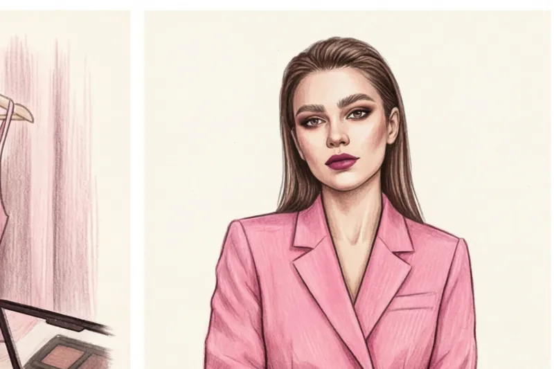 Макияж под розовое платье: от фуксии до пудрового оттенка - 3