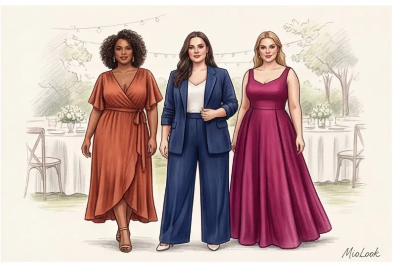 Стильные образы на свадьбу для полных женщин (Size+) - 3