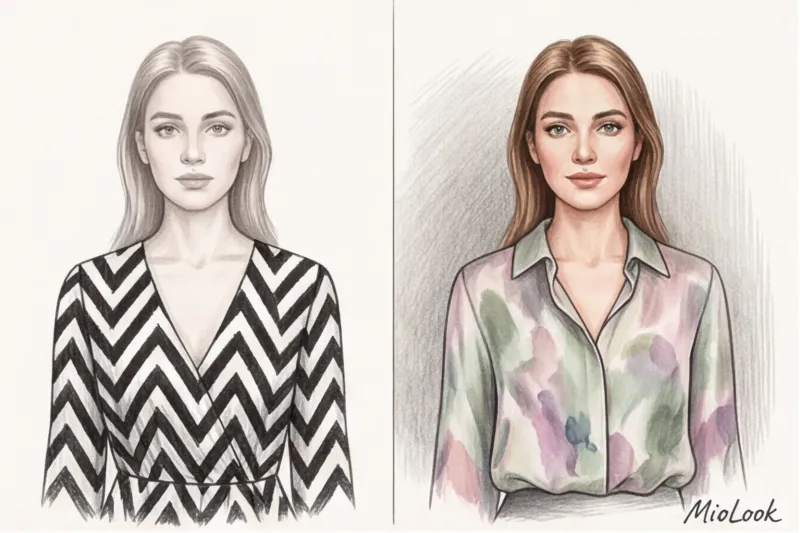 How to choose a print to suit your face: scale, rhythm, and geometry