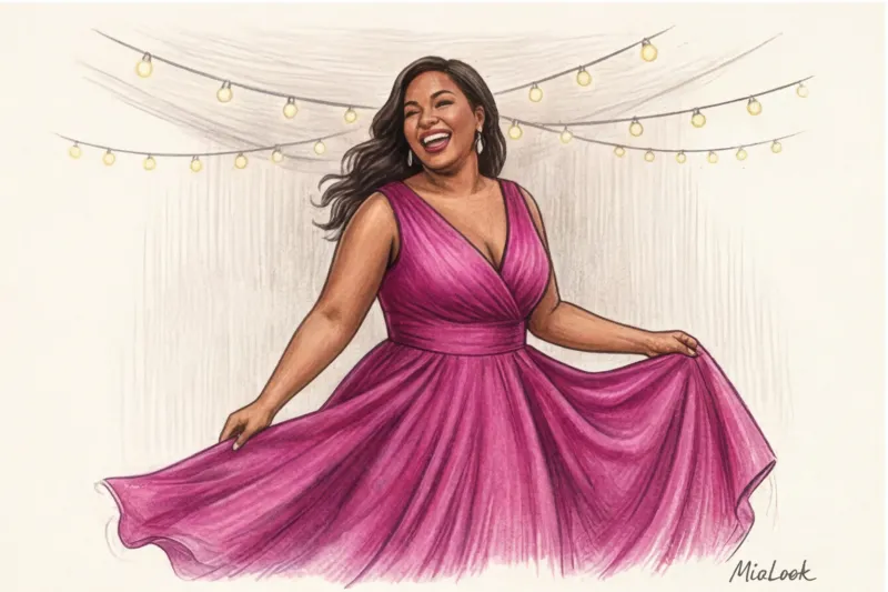 Платье на свадьбу для полных женщин: фасоны, которые стройнят - 7