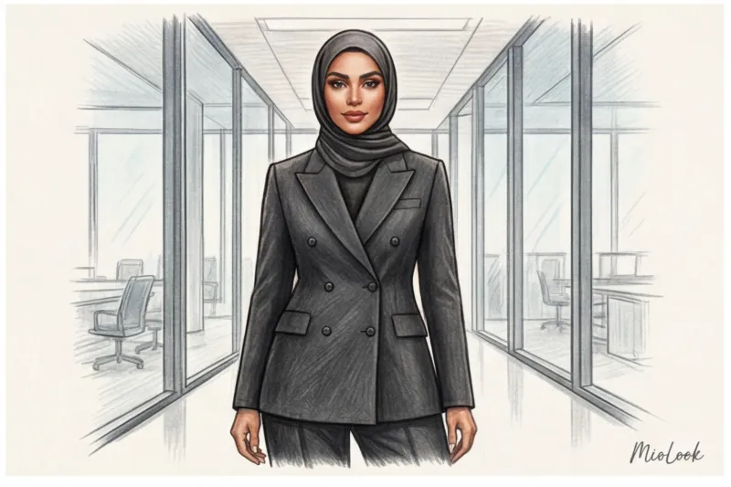 Зимние офисные образы: стильная многослойность и теплые ткани - 8