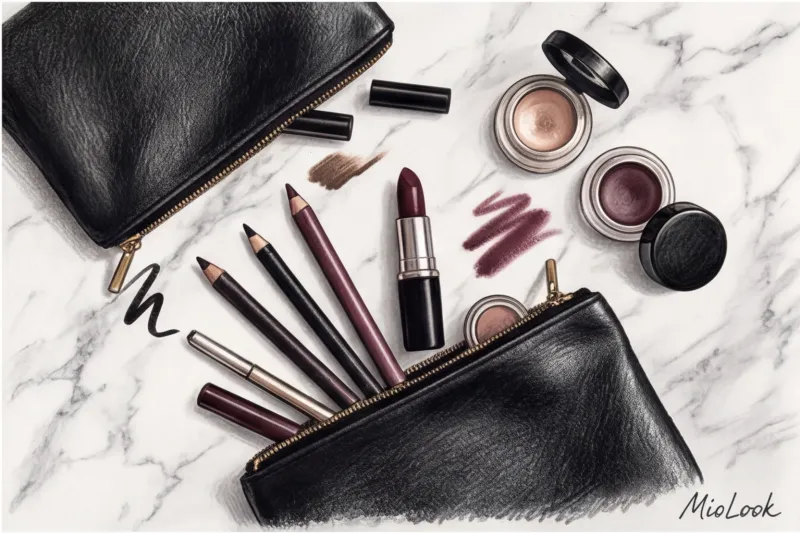 Дерзкий макияж под косуху и стиль гранж: смоки-айс и темные губы - 6