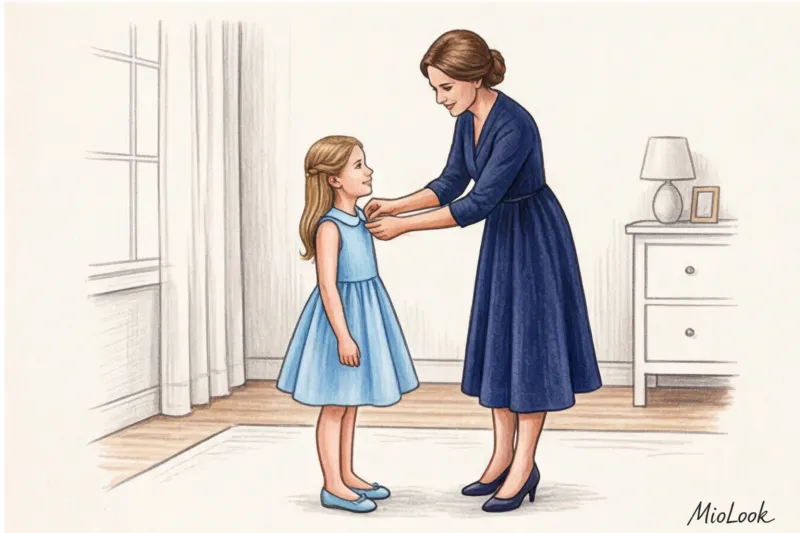 Праздничные платья для мамы и дочки: одинаковые или в одном стиле? - 9