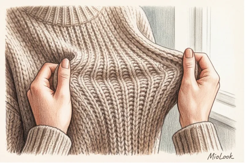 The ideal composition of a quality sweater: how much synthetic material?
