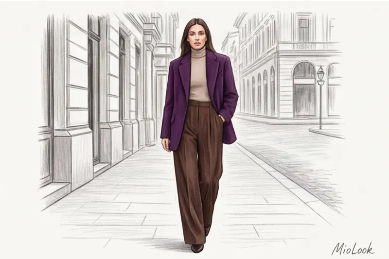 Фиолетовый и лиловый: мистические оттенки в повседневном стиле - 8