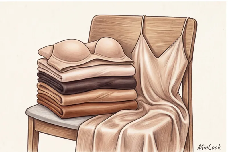 Бюстгальтер под асимметричную одежду: платья на одно плечо и халтер - 7