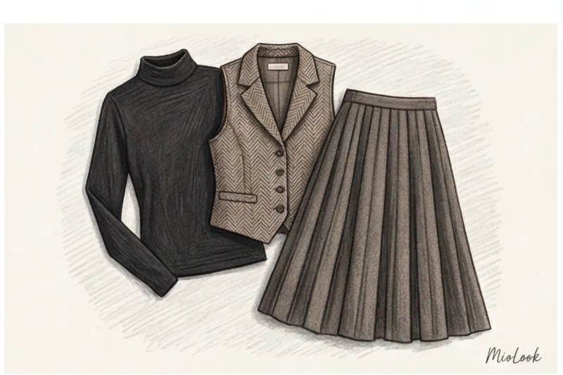 Зимние офисные образы: стильная многослойность и теплые ткани - 2
