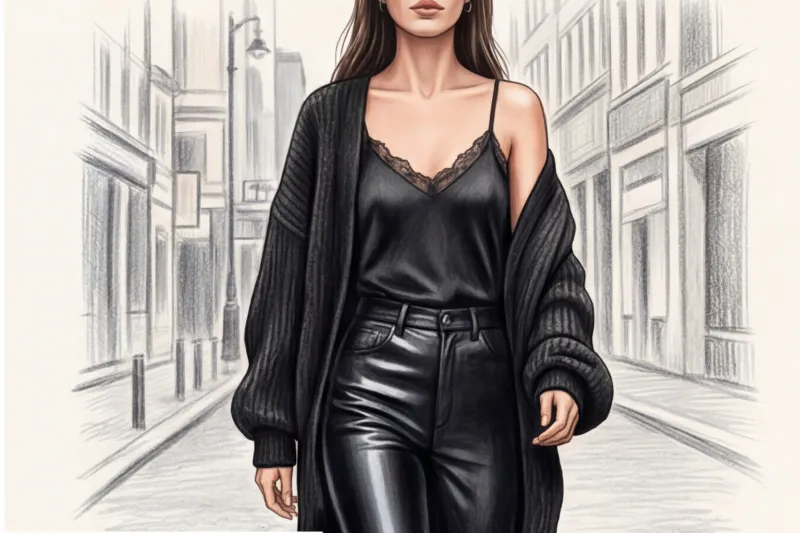 Тотал-лук, который не выглядит скучно: как спасти монохромный образ с помощью фактур - 3