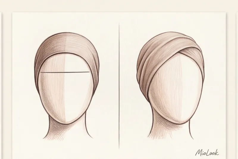 Идеальный хиджаб для вытянутого и овального лица - 2