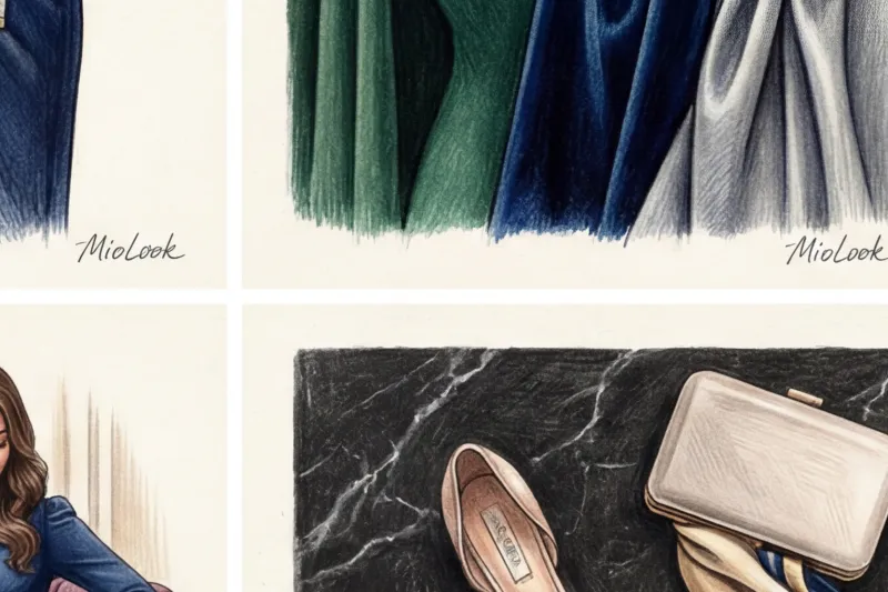 Скромно и удобно: закрытые вечерние платья для беременных - 5