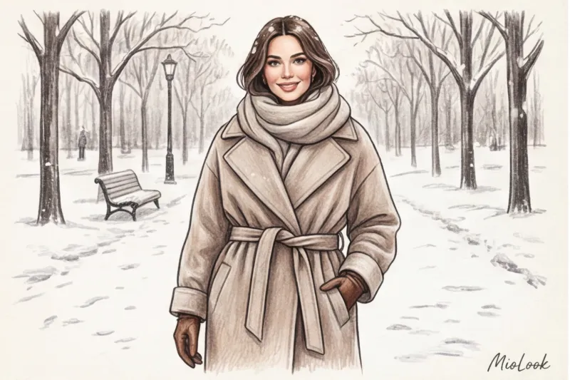 Зимняя капсула для будущих мам: тепло, уют и свобода движений - 4