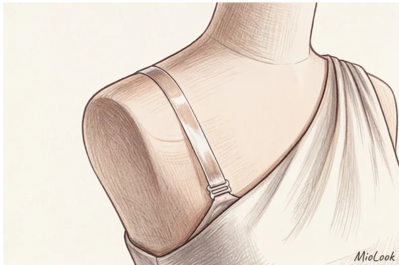 Бюстгальтер под асимметричную одежду: платья на одно плечо и халтер - 9