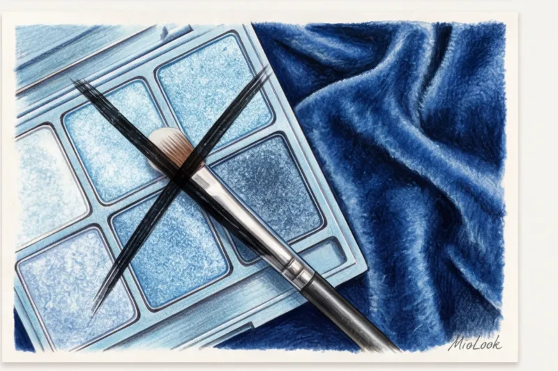 Макияж под синее платье: лучшие решения для глаз и губ - 6