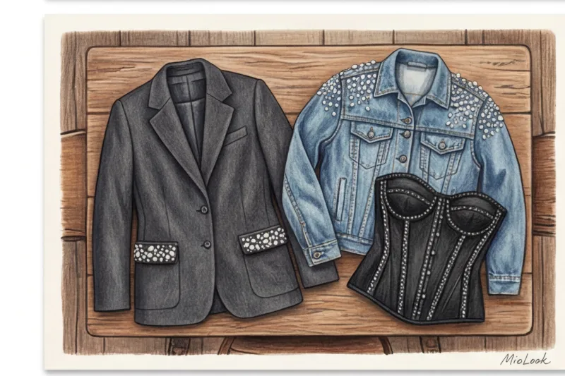 Декор стразами, жемчугом и бусинами: гламурный апсайклинг - 4