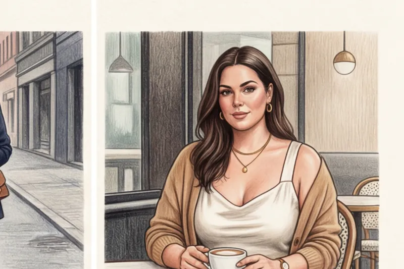 Бельевой стиль для полных: как носить платья-комбинации и топы (plus size) - 3