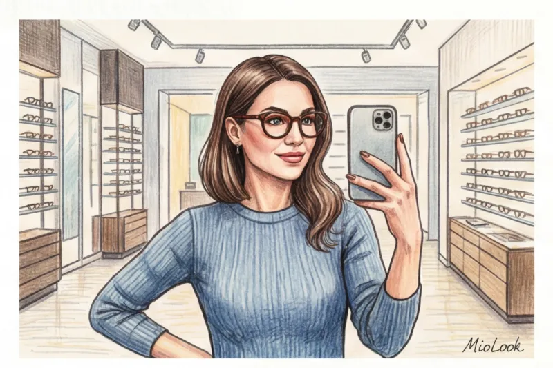 Очки для лица сердечком: уравновешиваем широкий лоб и узкий подбородок - 5