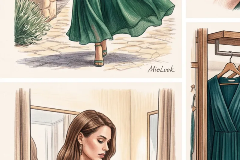 Летние закрытые вечерние платья: как выглядеть нарядно и не перегреться - 4