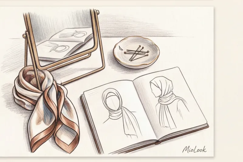 Идеальный хиджаб для вытянутого и овального лица - 6