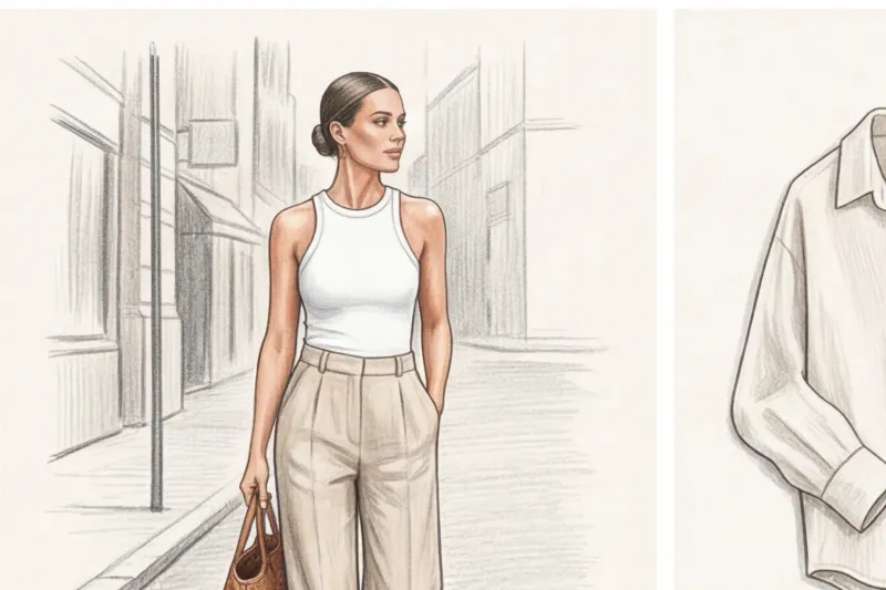 Clean Girl Summer Looks: Linen, Silk, and Basic Tops