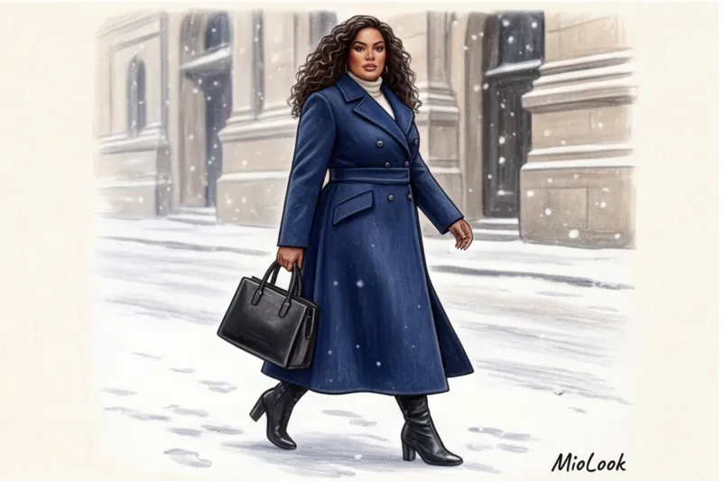 Зимняя мода для полных: как стильно одеваться девушкам plus size - 7