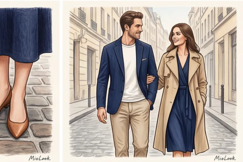 Парные образы: Как стильно одеться с мужчиной в едином стиле - 9