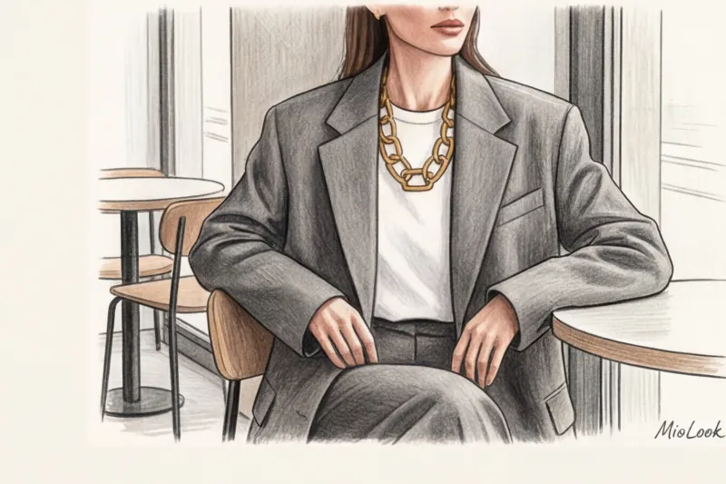 Акцентные украшения: с чем носить крупные цепи, моносерьги и чокеры - 7