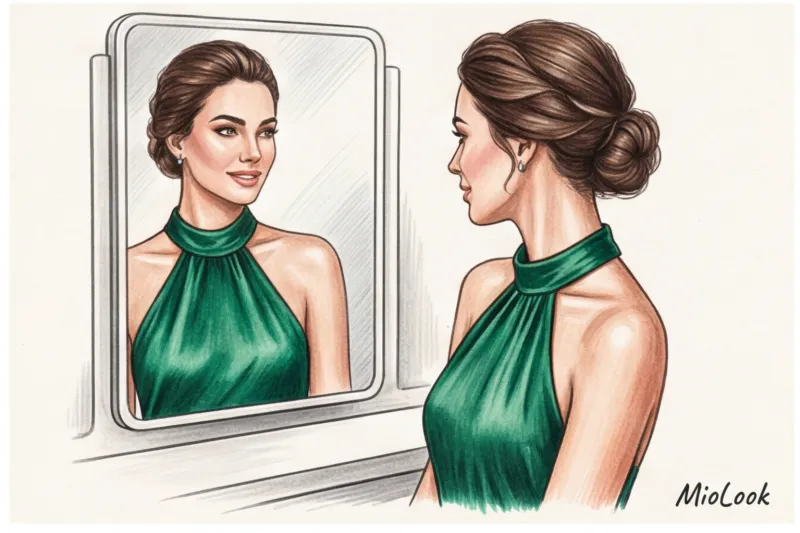 Прически под вырез халтер и американскую пройму - 9